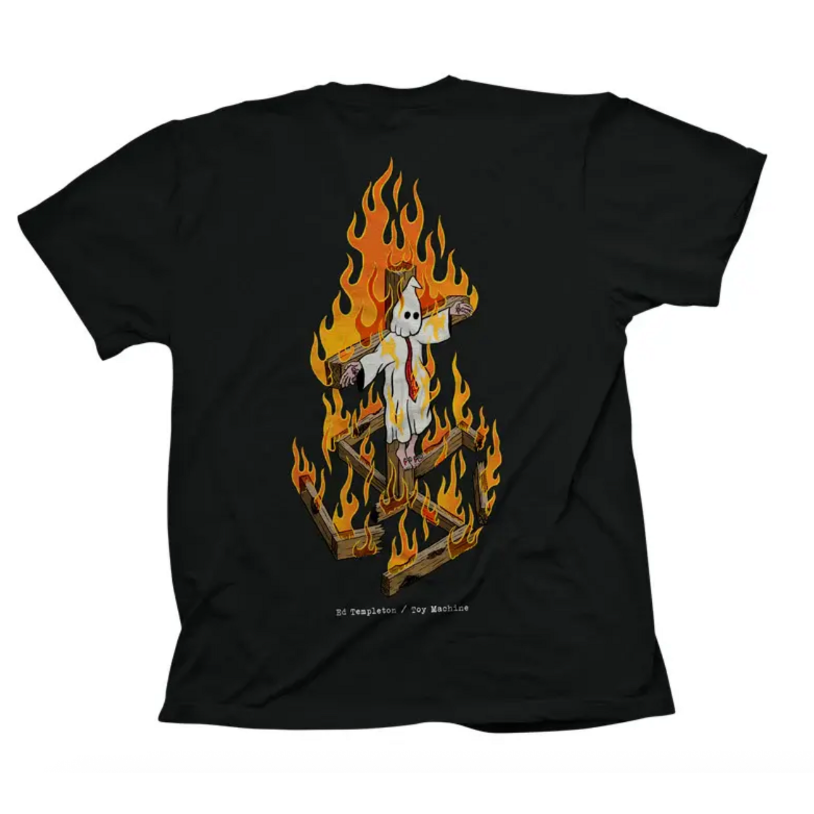 TOY MACHINE TOY MACHINE BURNING CROSS TEE BLACK