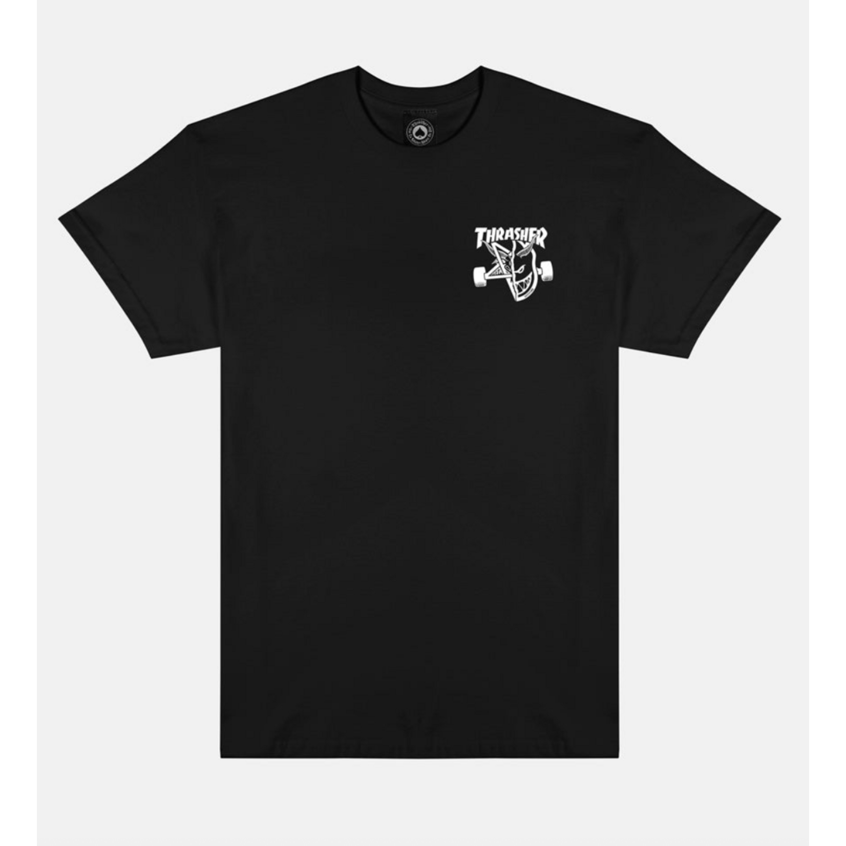 THRASHER THRASHER X SPITFIRE CLASSIC SWIRL TEE BLACK