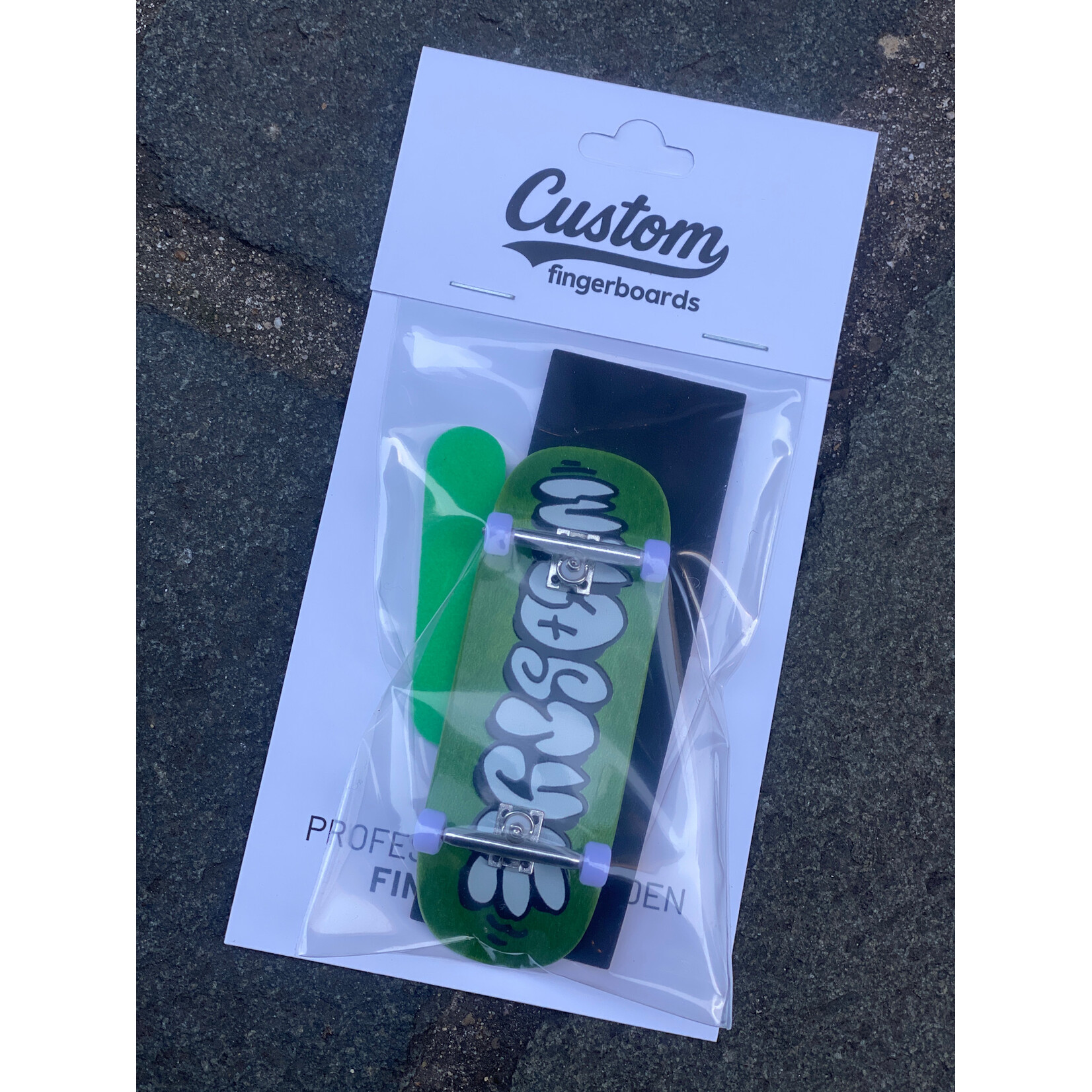 WILD STYLE CUSTOM WILD STYLE FINGERBOARD BOXY GREEN