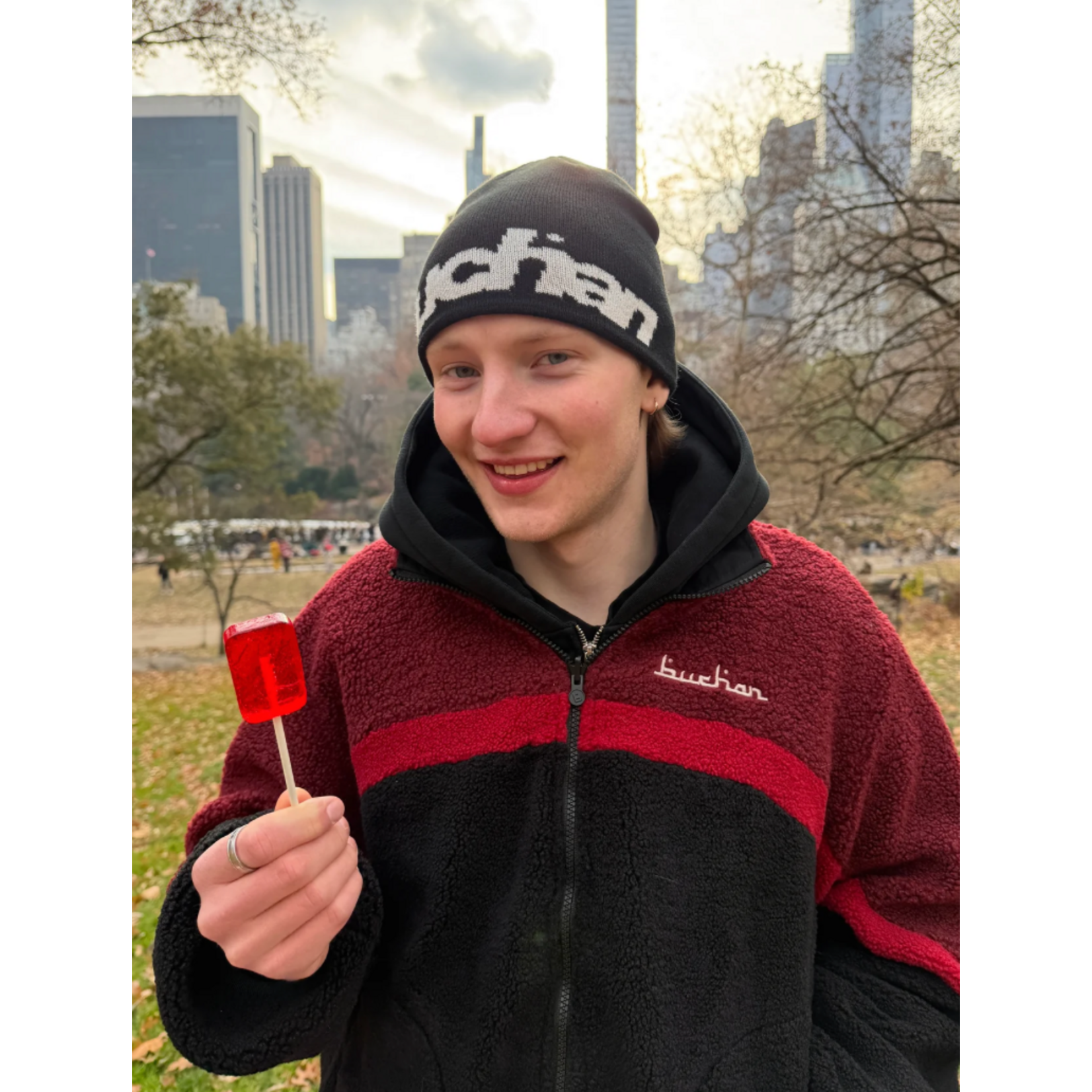 BUCHAN Buchan Reversible Fleece Red