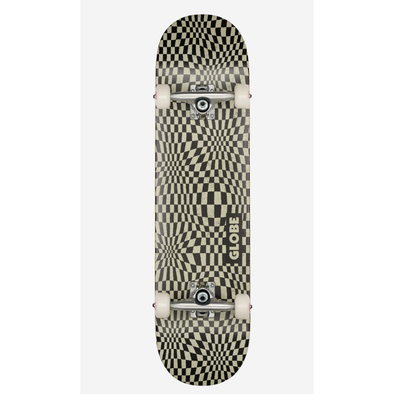 GLOBE GLOBE COMPLETE G0 Checked Out - Black/Off-White 8.0