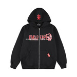 KEEP IT CLEAN KEEP IT CLEAN Zip Dragon Hoodie Black