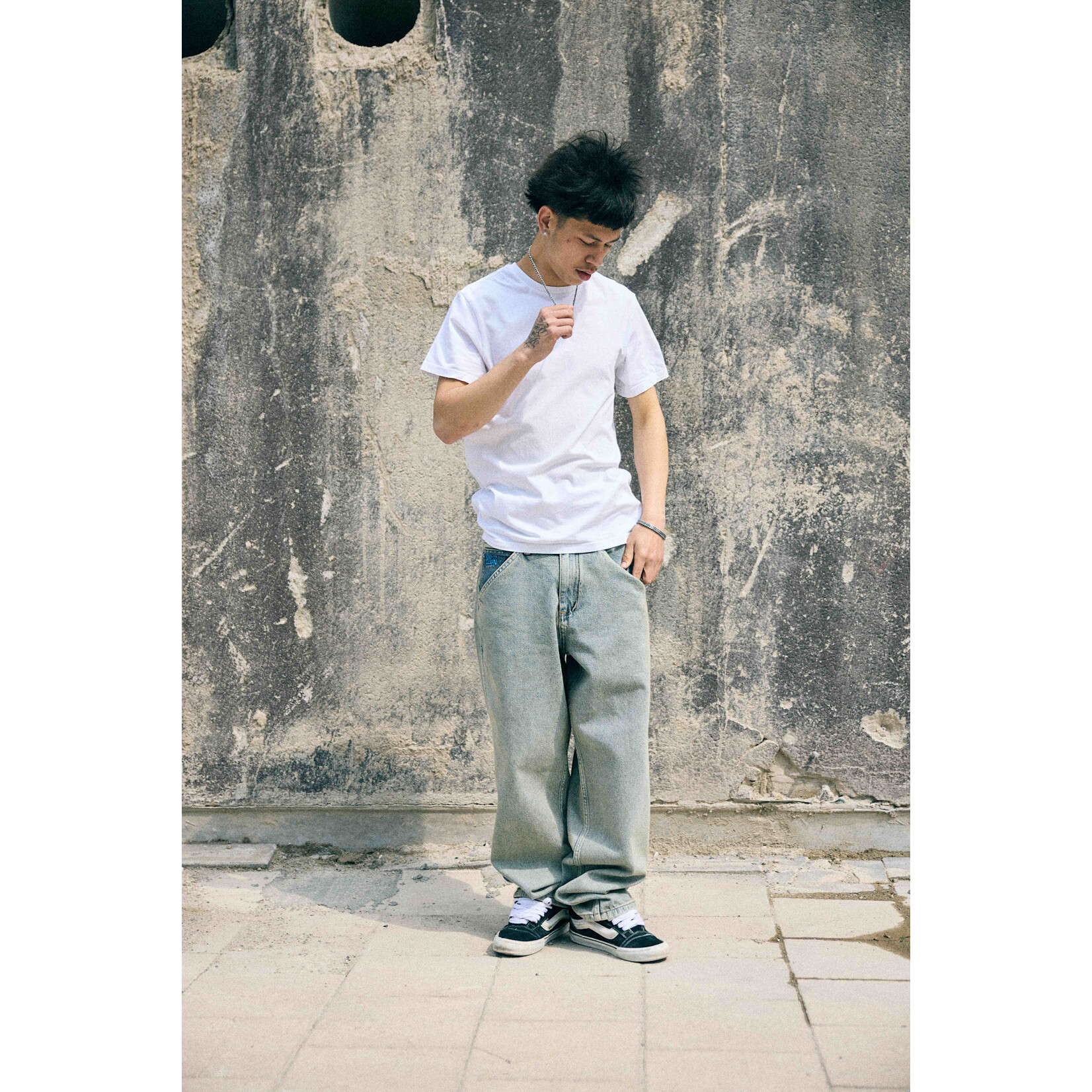 KEEP IT CLEAN KEEP IT CLEAN Relaxed Pants Ultra Faded Blue