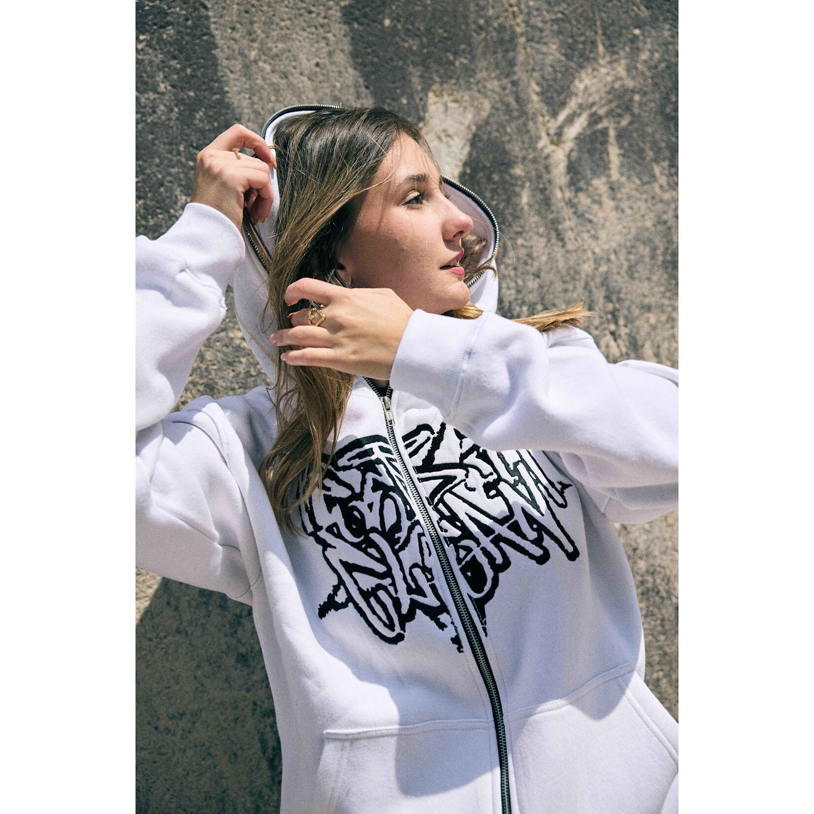 KEEP IT CLEAN KEEP IT CLEAN Full Zip White