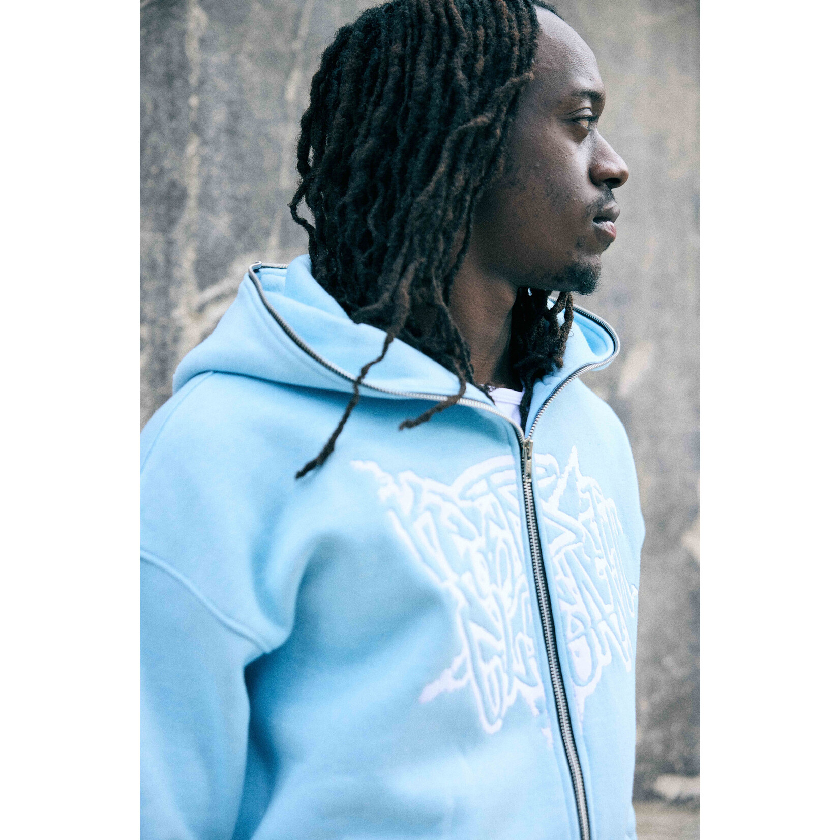 KEEP IT CLEAN KEEP IT CLEAN Full Zip Sky blue