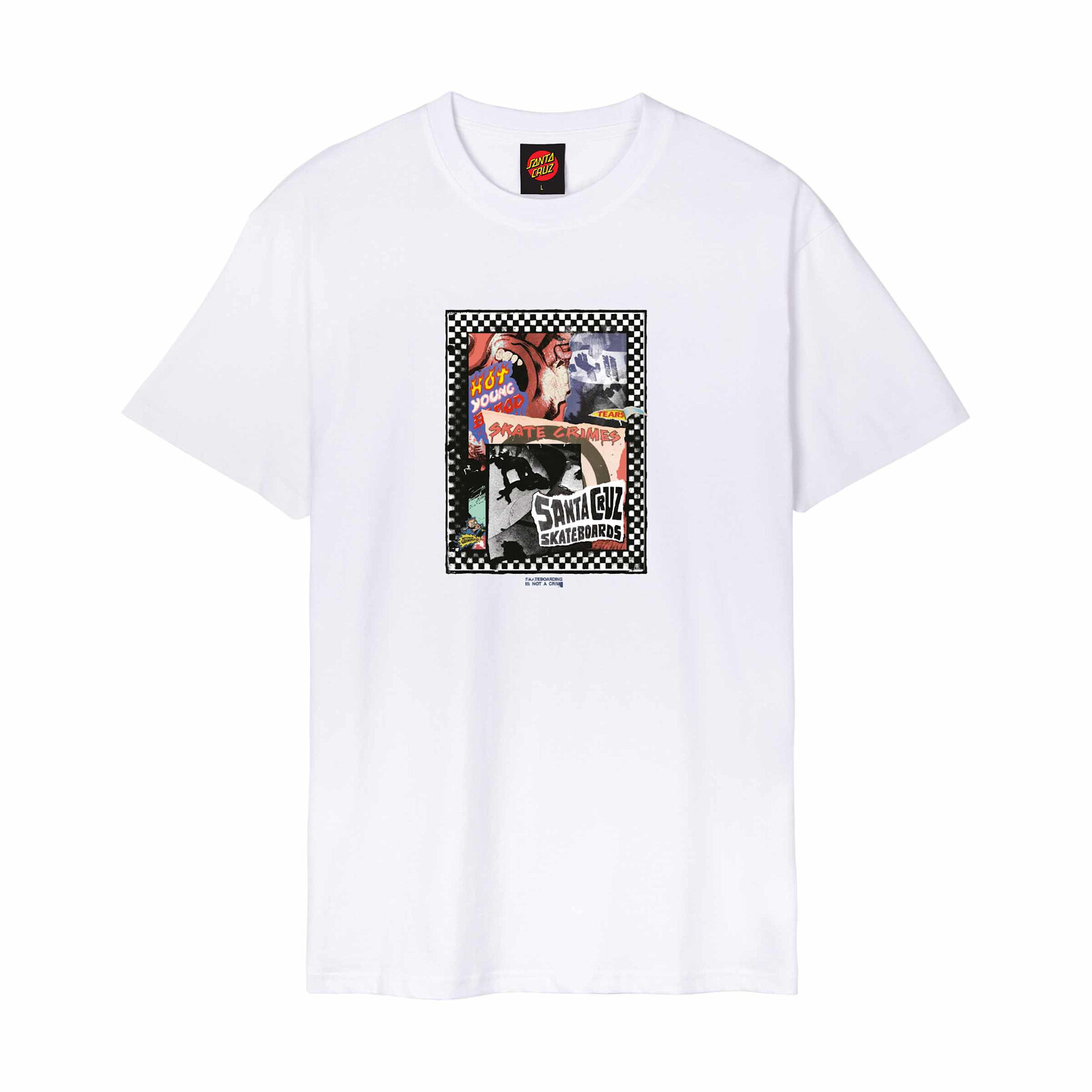 SANTA CRUZ Santa Cruz Collage Front Tee White
