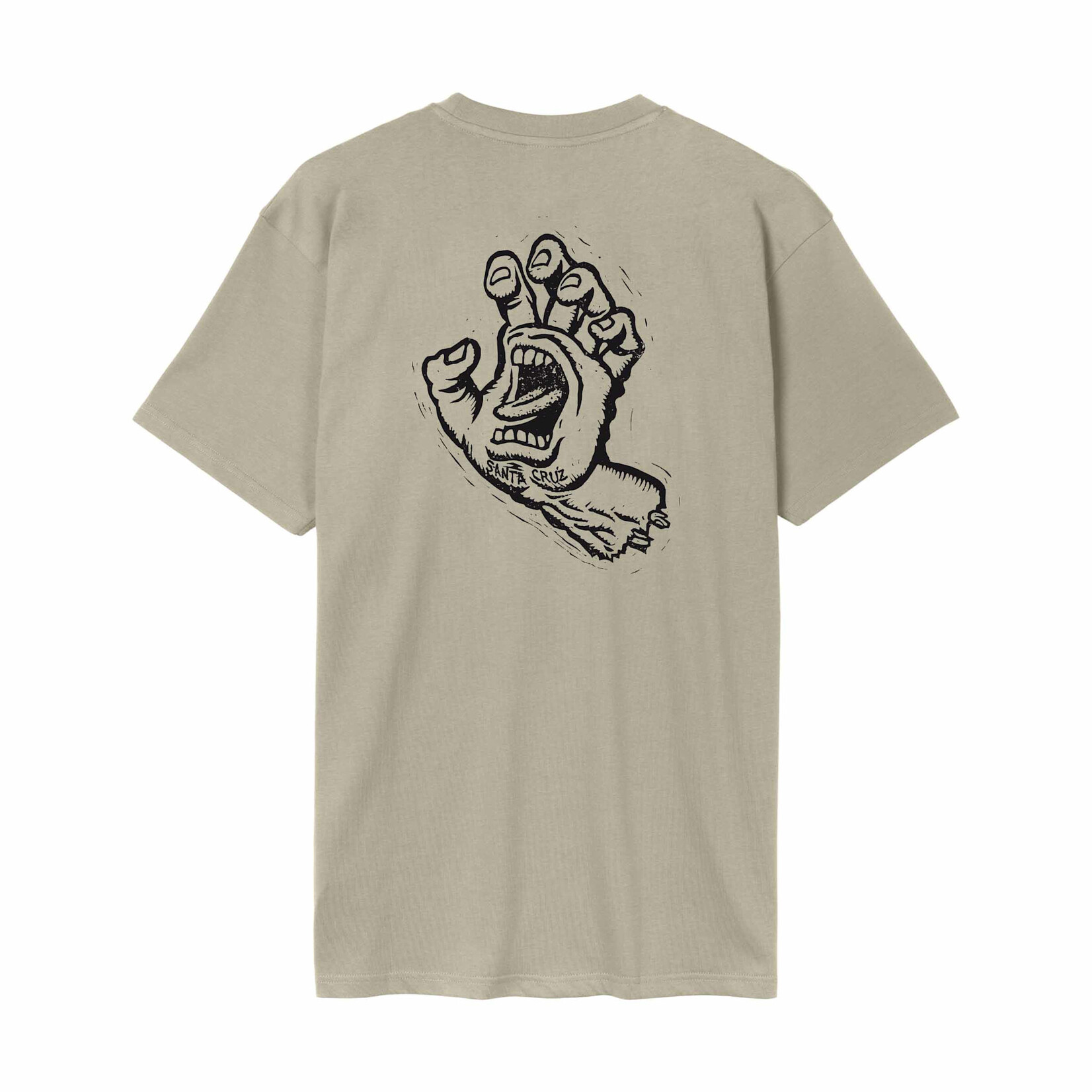 SANTA CRUZ Santa Cruz Screaming Hand Tee Stone Grey