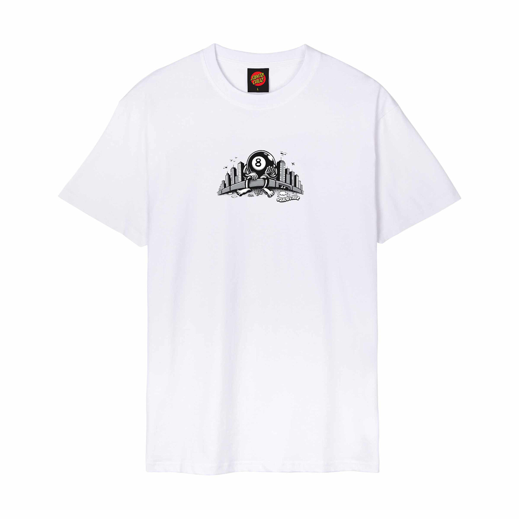 SANTA CRUZ Santa Cruz Winkowski Curb Front Tee White
