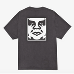 OBEY OBEY BOLD ICON FACE TEE PIGMENT DUSTY BLACK