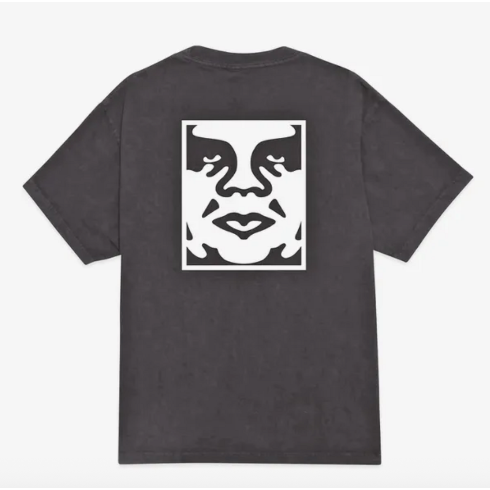 OBEY OBEY BOLD ICON FACE TEE PIGMENT DUSTY BLACK