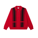OBEY OBEY Matt Zip Polo Sweater Red