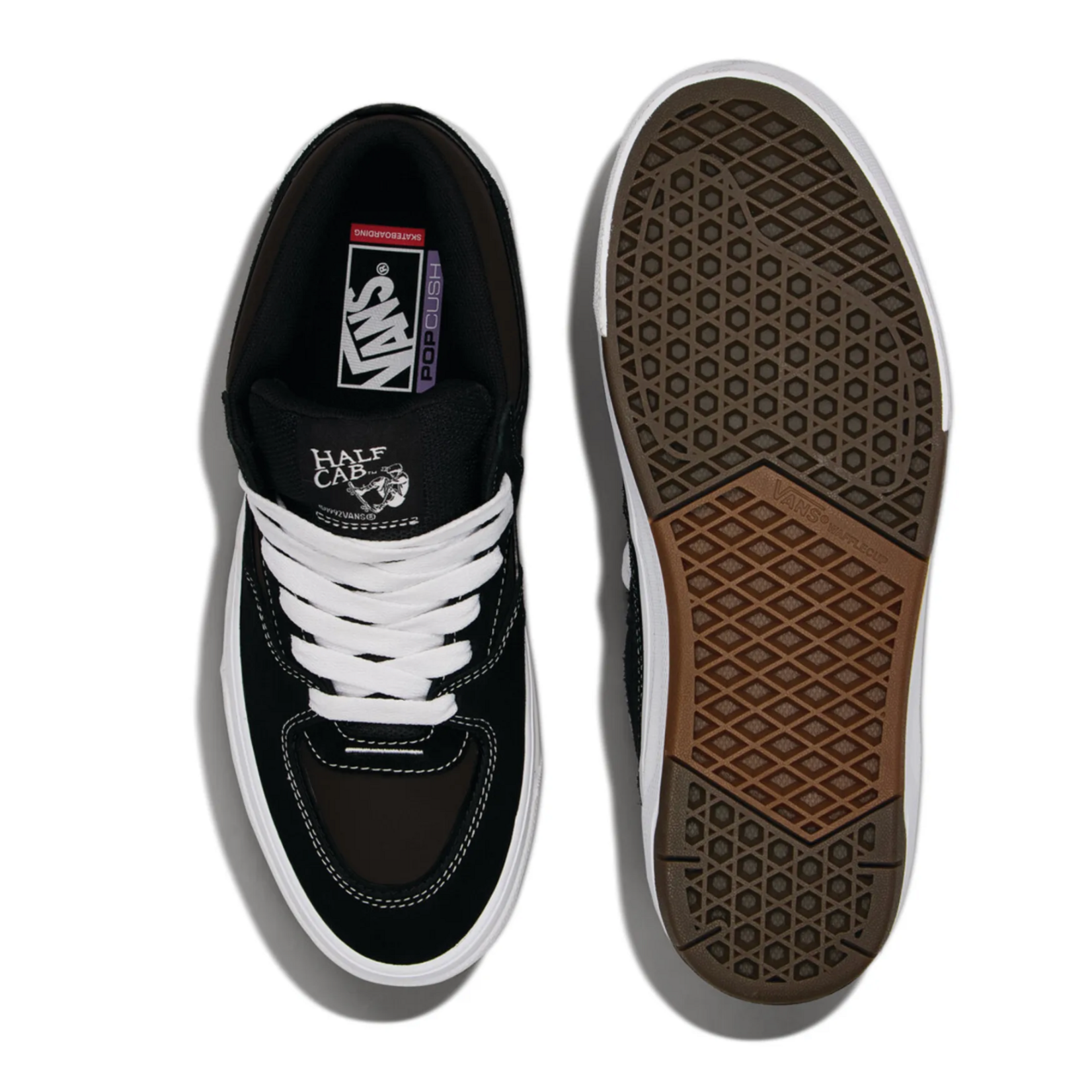 VANS VANS  Skate Half Cab Wafflecup BLACK/WHITE