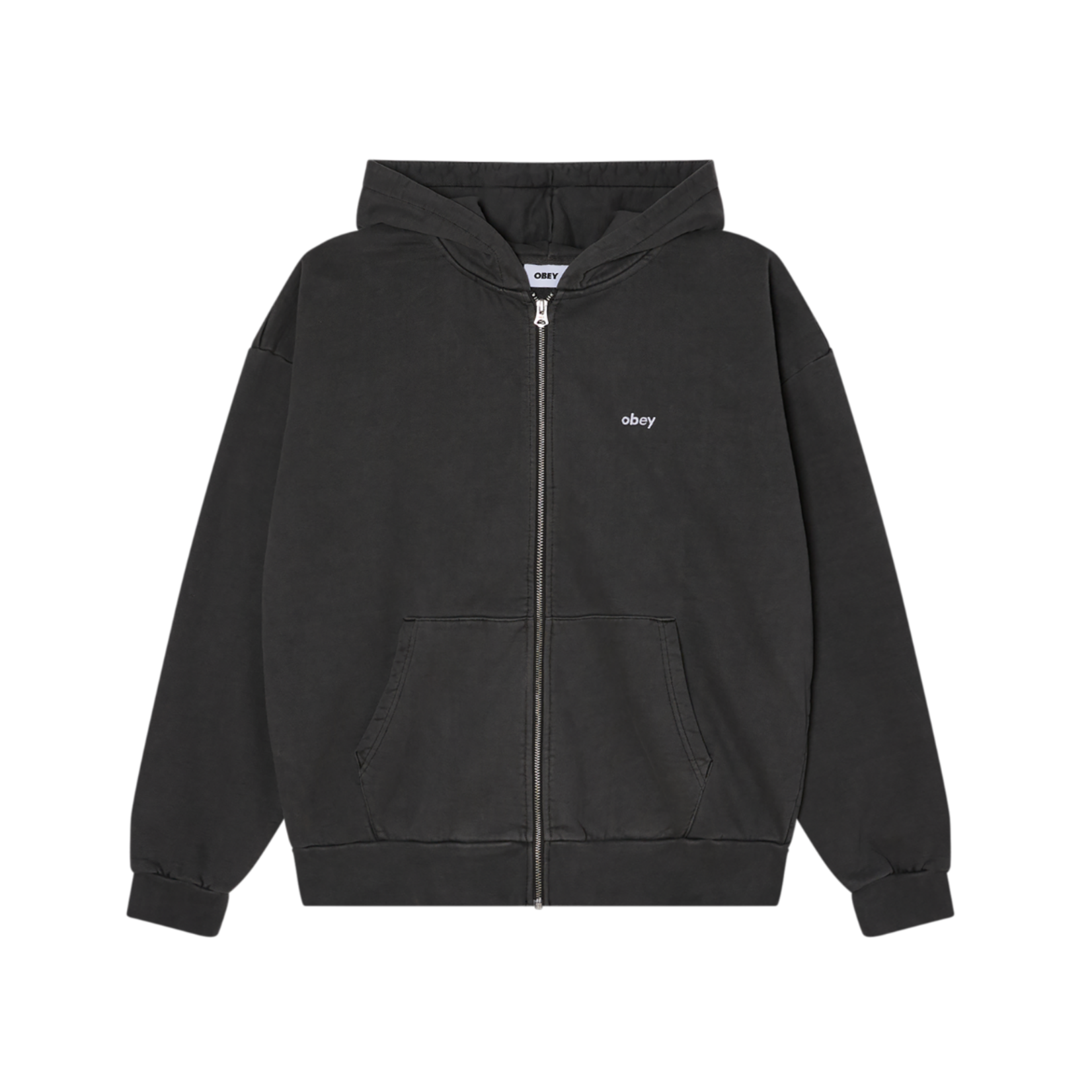 OBEY OBEY Lowercase Pigment Zip Hood Digital Black