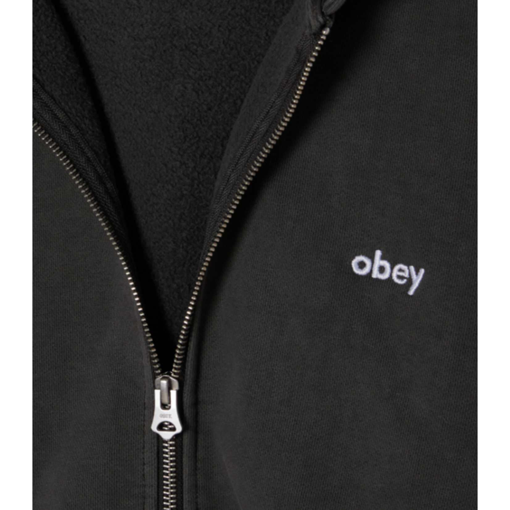 OBEY OBEY Lowercase Pigment Zip Hood Digital Black