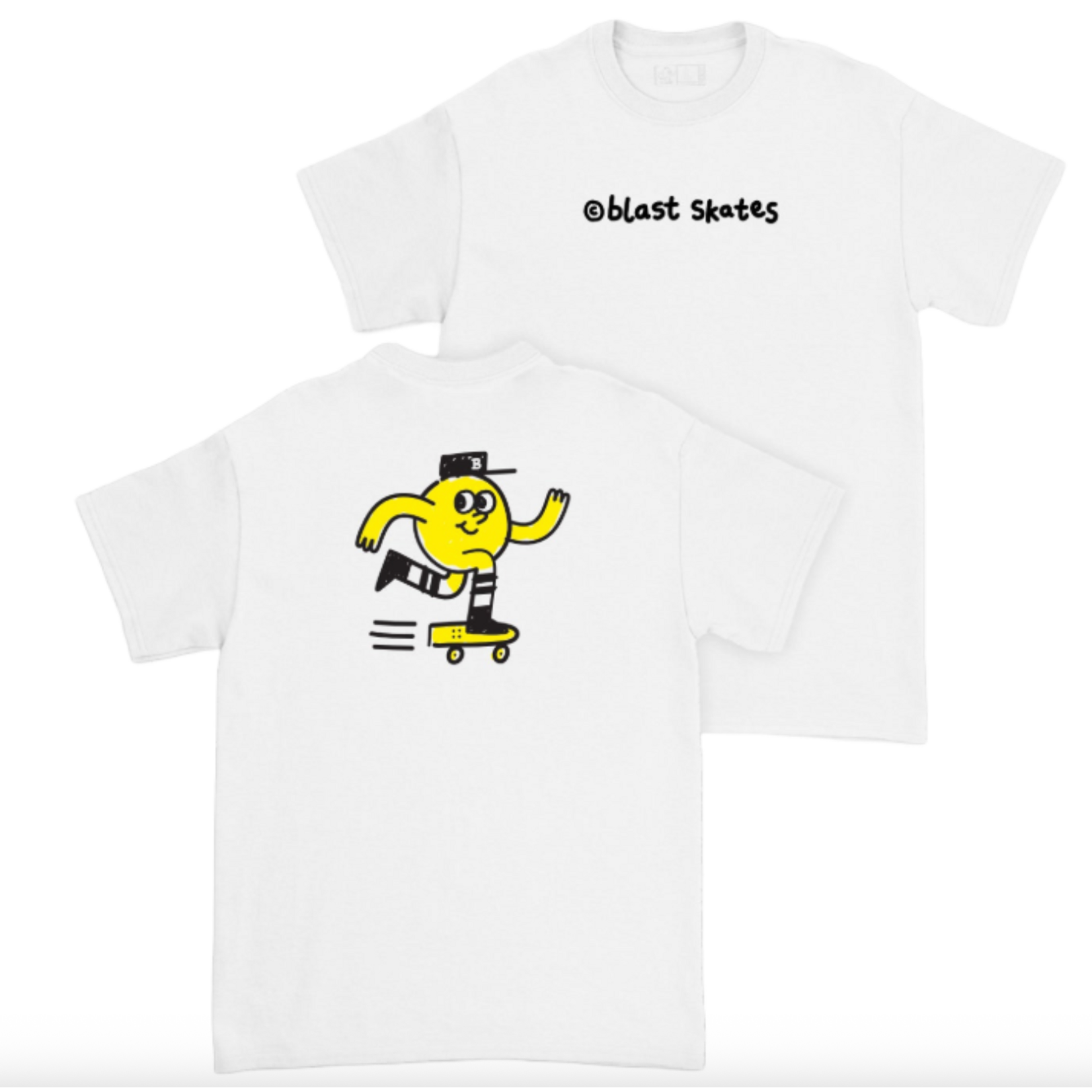 BLAST SKATES JUNIOR MASCOT T-SHIRT kids sized - WHITE