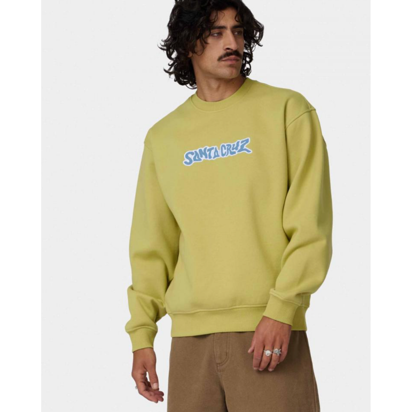 SANTA CRUZ Santa Cruz Crew Patch Strip Crew Faded Khaki