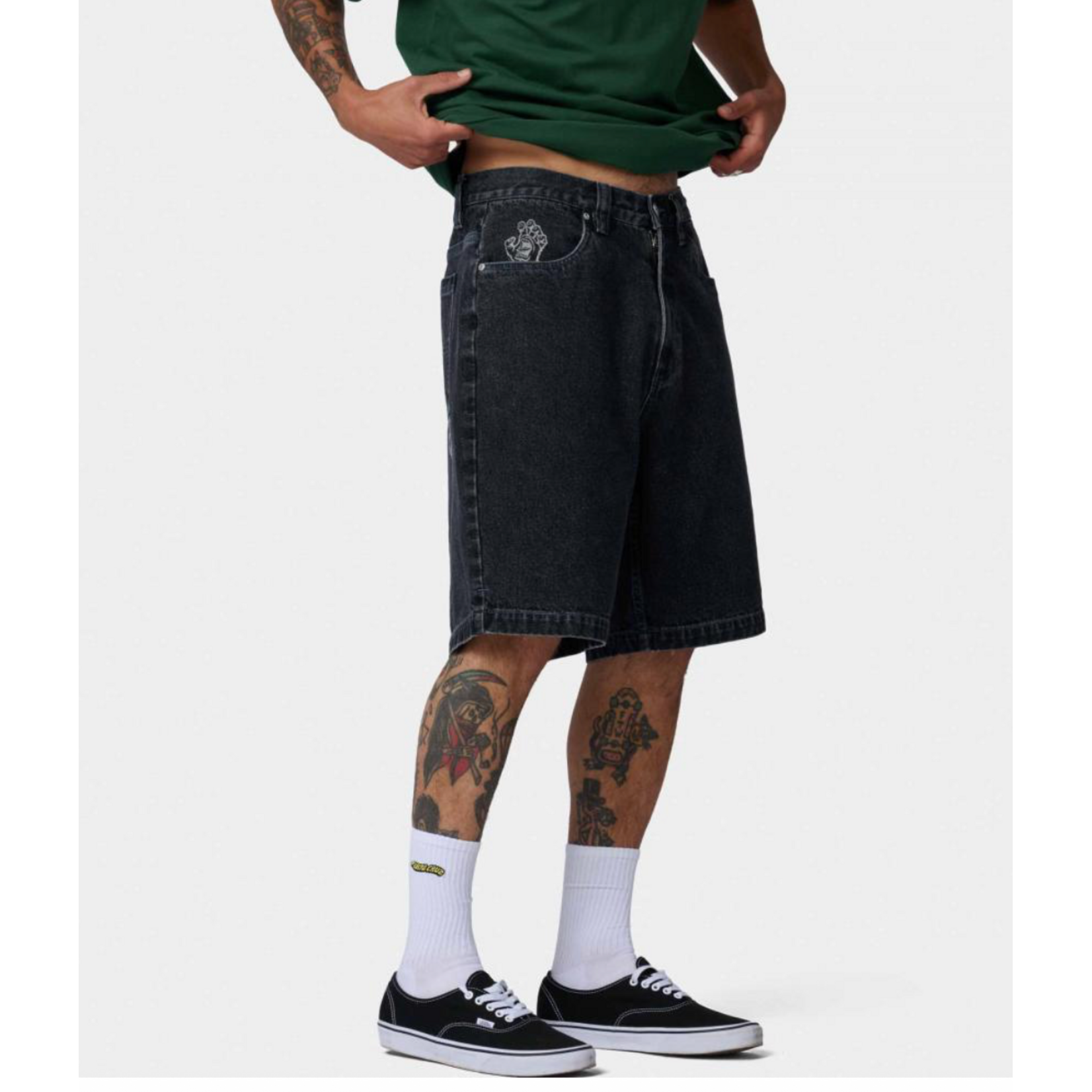 SANTA CRUZ Santa Cruz Shorts Stamped Big Shorts Black