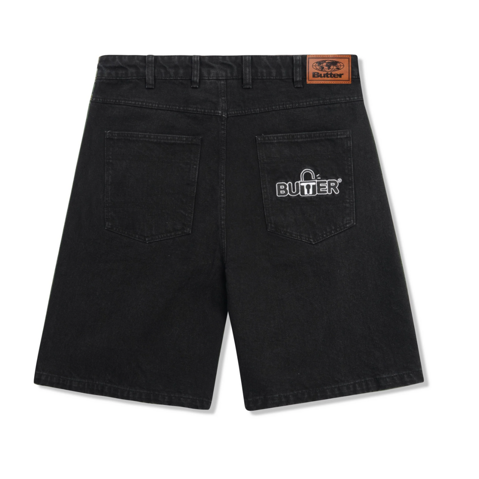 BUTTER GOODS Butter Goods Lock Denim Shorts Flat Black