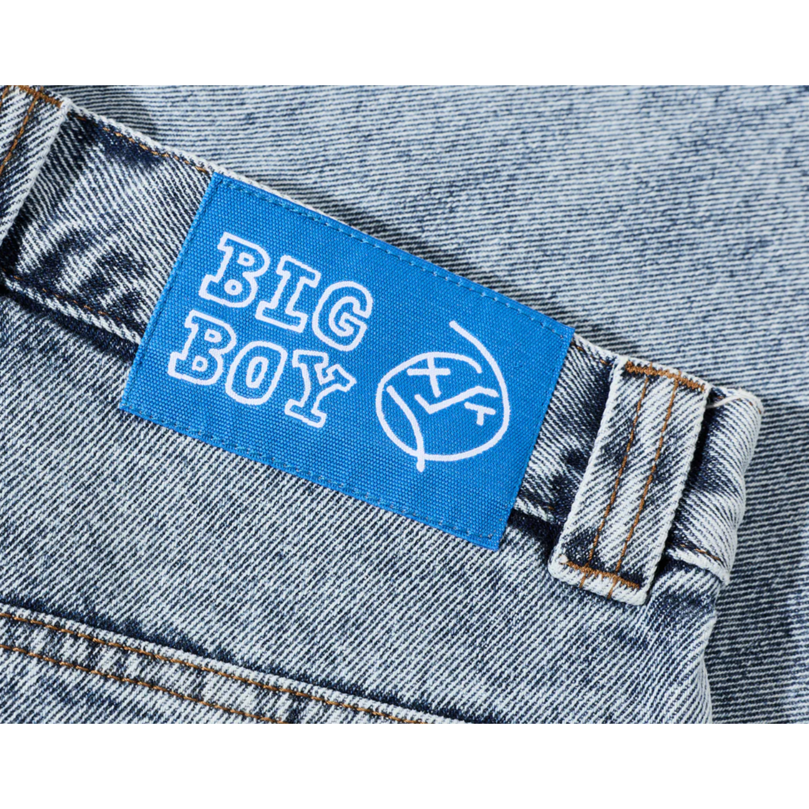 POLAR POLAR BIG BOY SHORTS - HEAVY WASHED BLUE