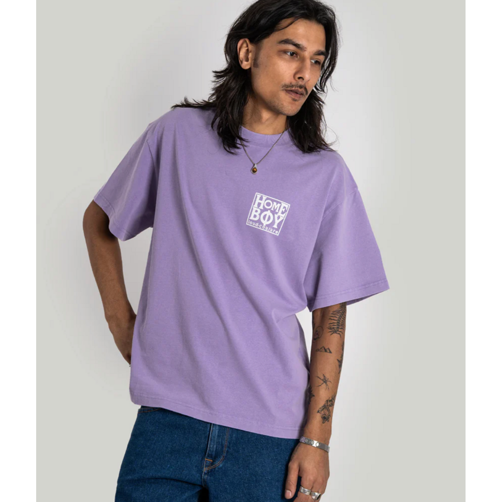 HOMEBOY HOMEBOY OLD SCHOOL TEE WASHED LILAC