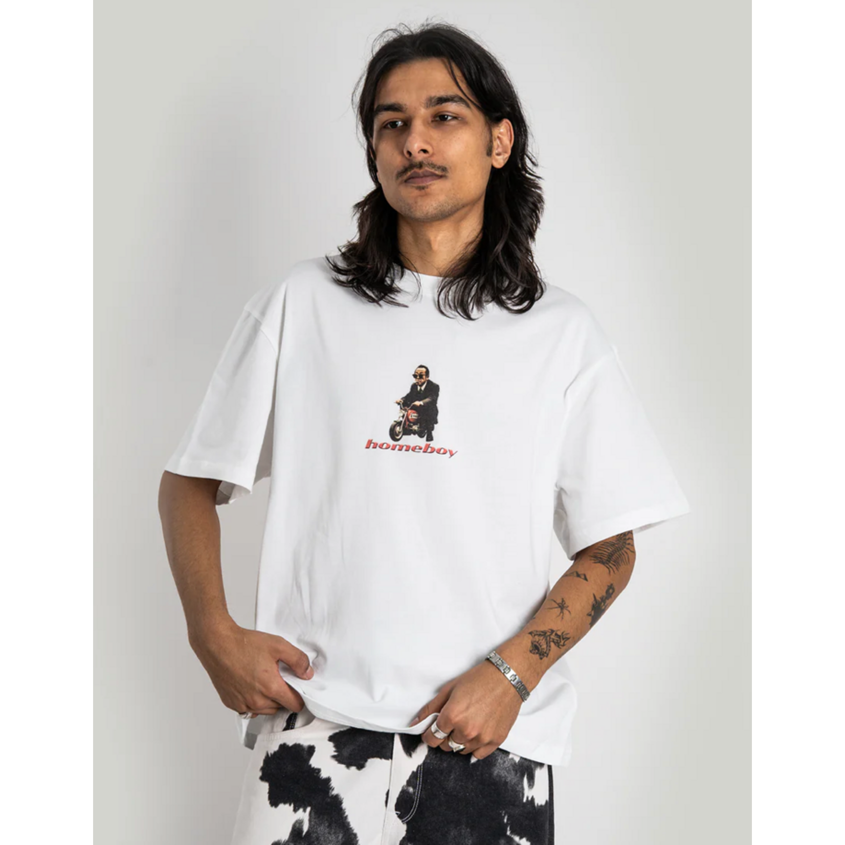 HOMEBOY HOMEBOY MOPED TEE WHITE