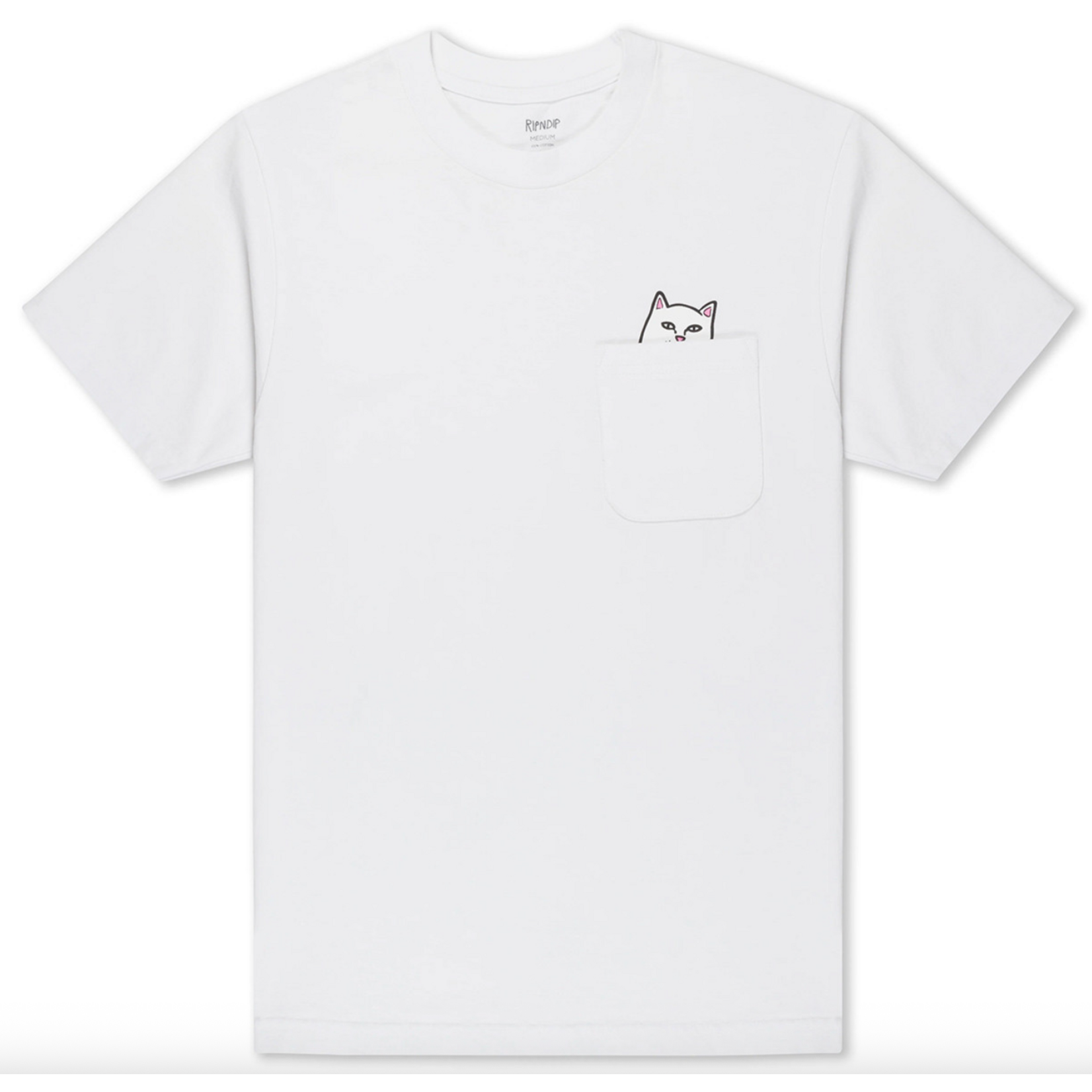 RIPNDIP RIPNDIP - LORD NERMAL POCKET TEE - WHITE