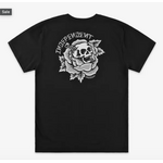 INDEPENDENT INDEPENDENT DRESSEN SKULL ROSES TEE BLACK
