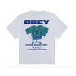 OBEY OBEY SOUND DESIGN TEE WHITE