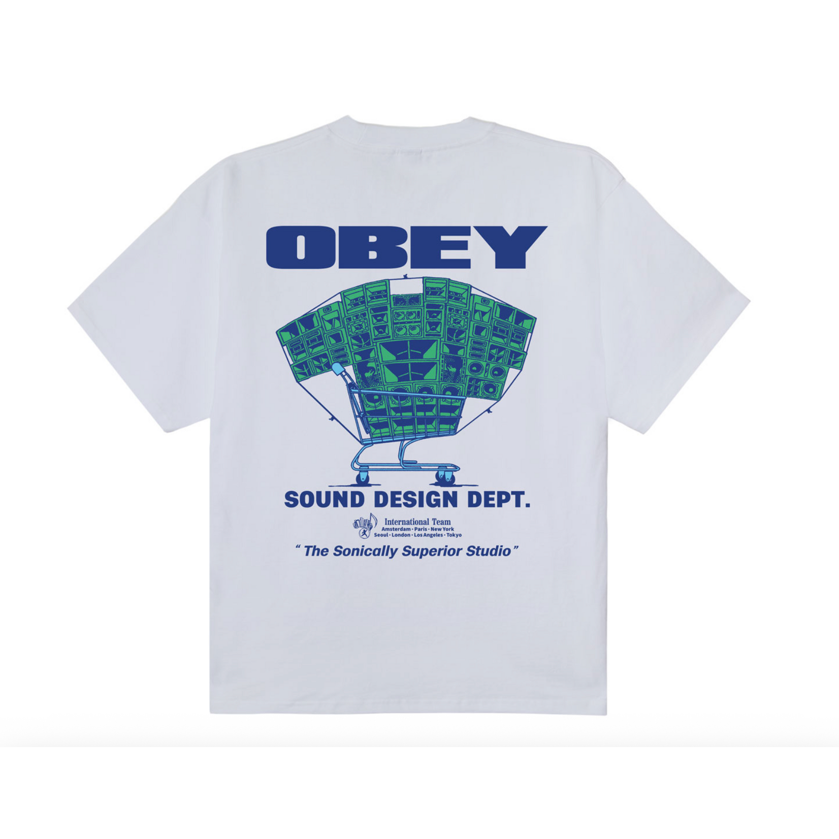 OBEY OBEY SOUND DESIGN TEE WHITE