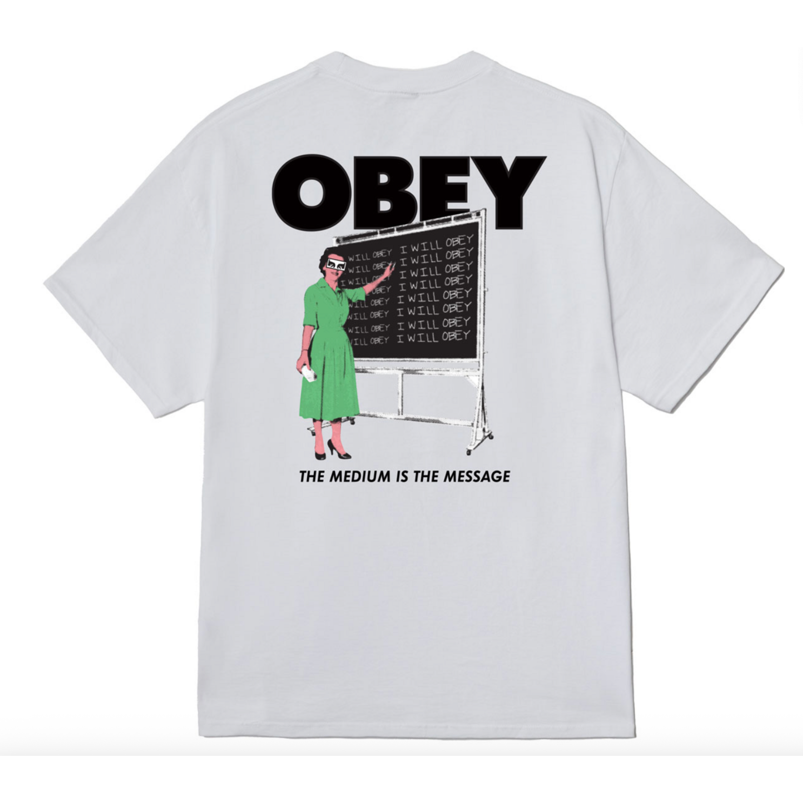 OBEY OBEY I WILL OBEY TEE WHITE