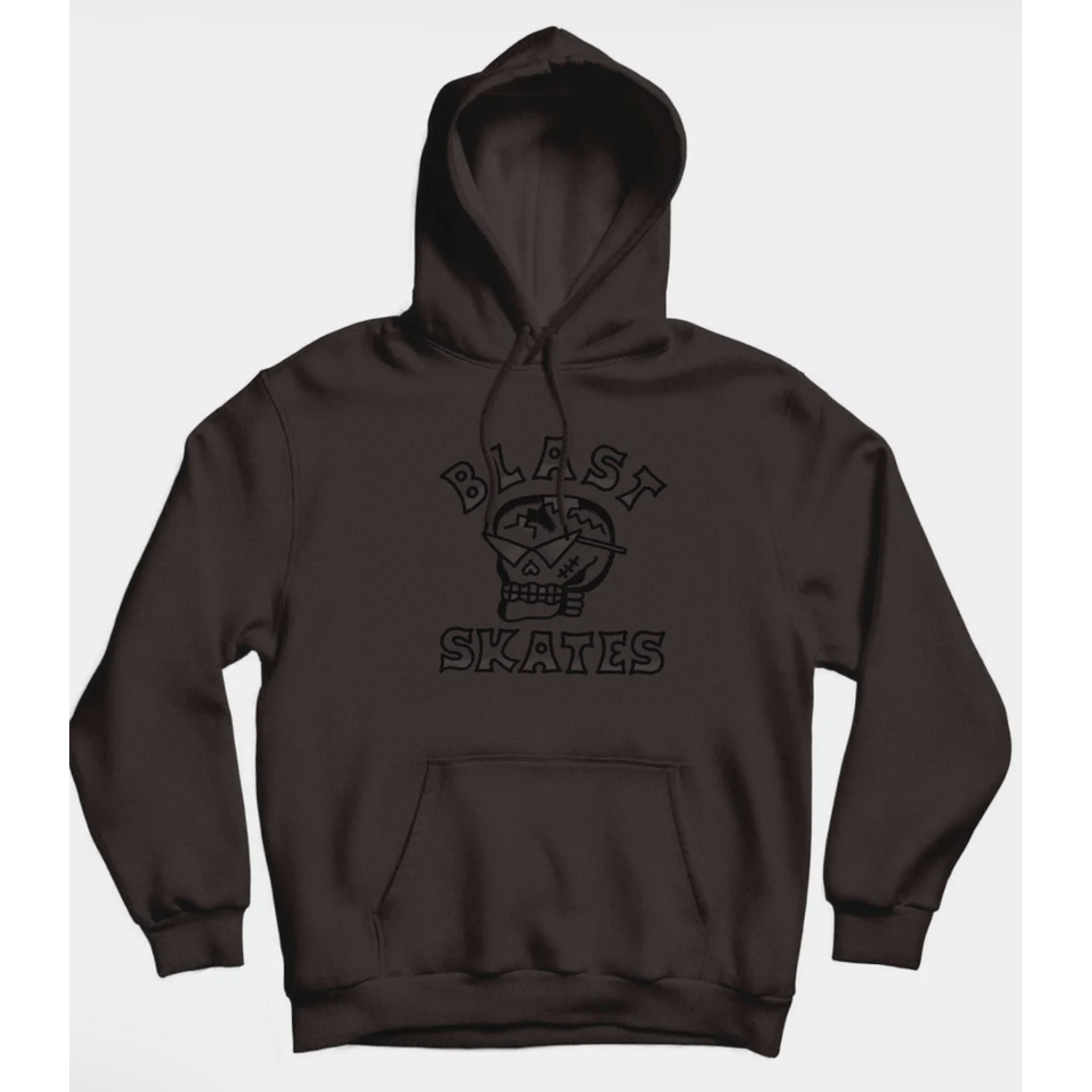BLAST SKATES BLAST SKULL HOOD BROWN