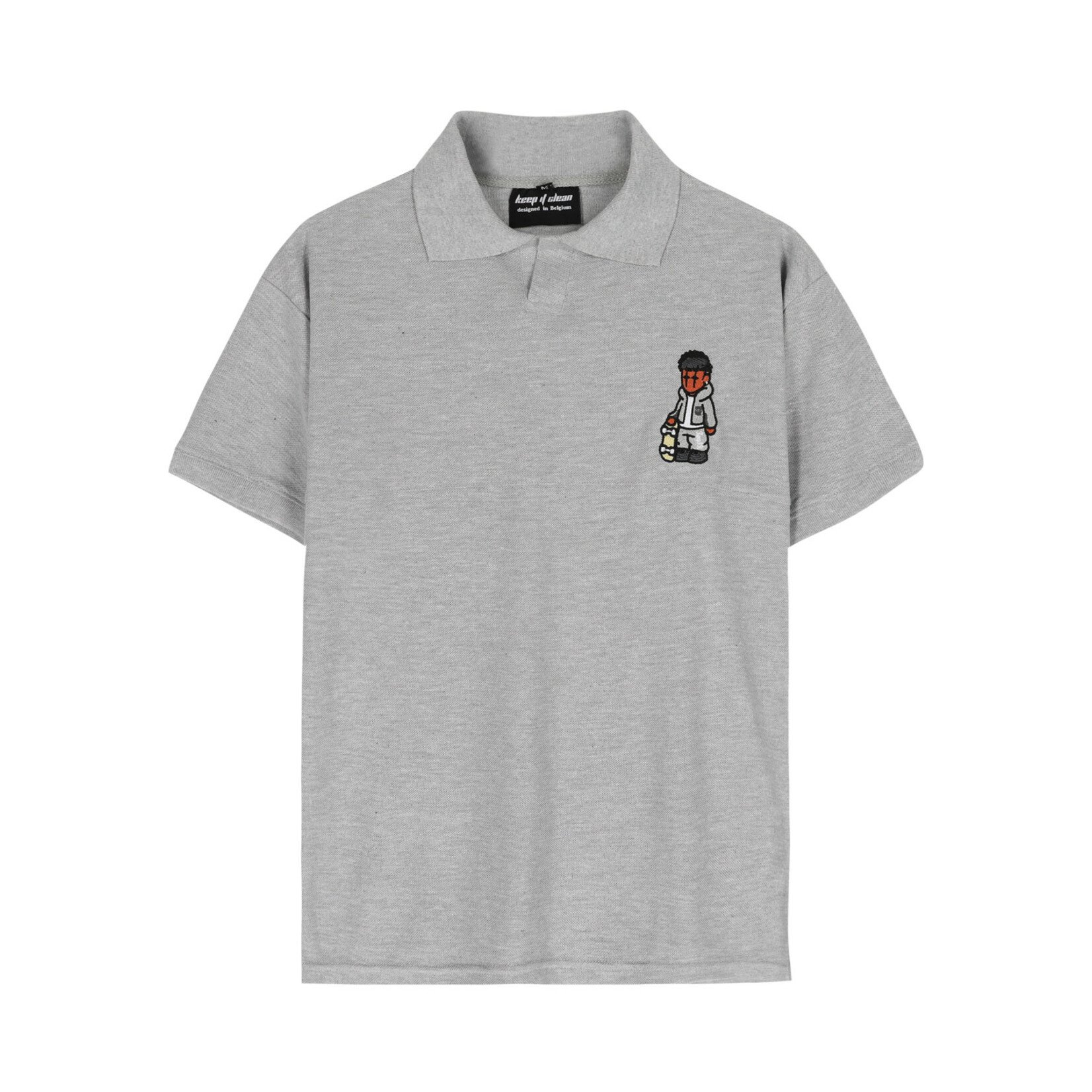 KEEP IT CLEAN KEEP IT CLEAN Skater Boy Polo Grey