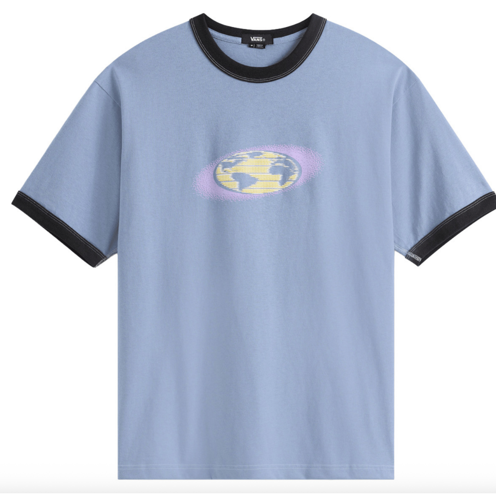 VANS VANS PIXEL GLOBE TEE SLATE