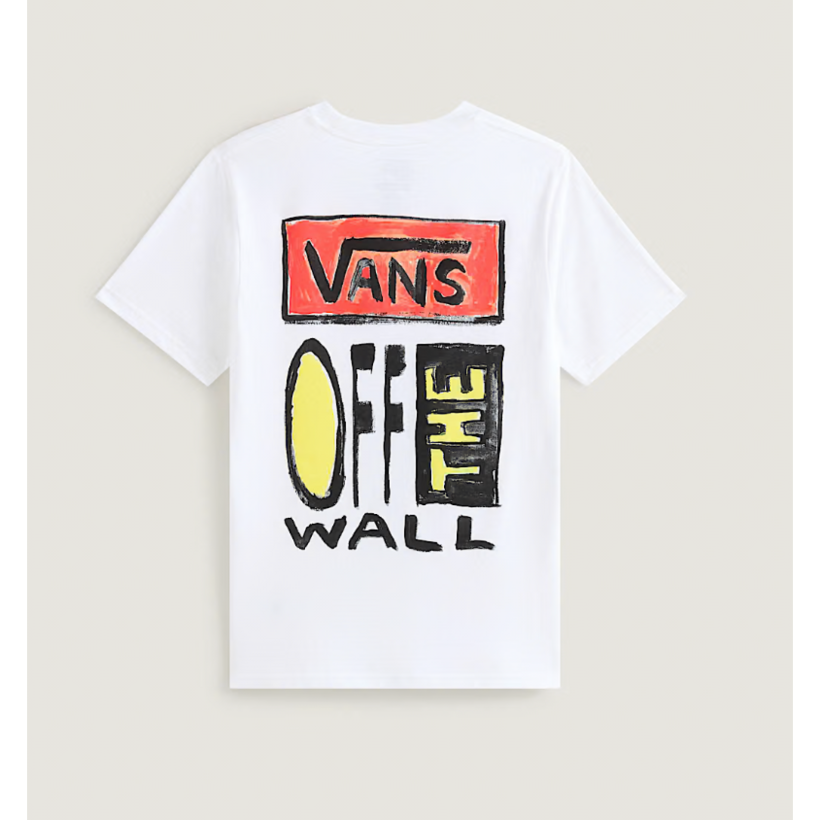 VANS VANS on canvas kids tee white