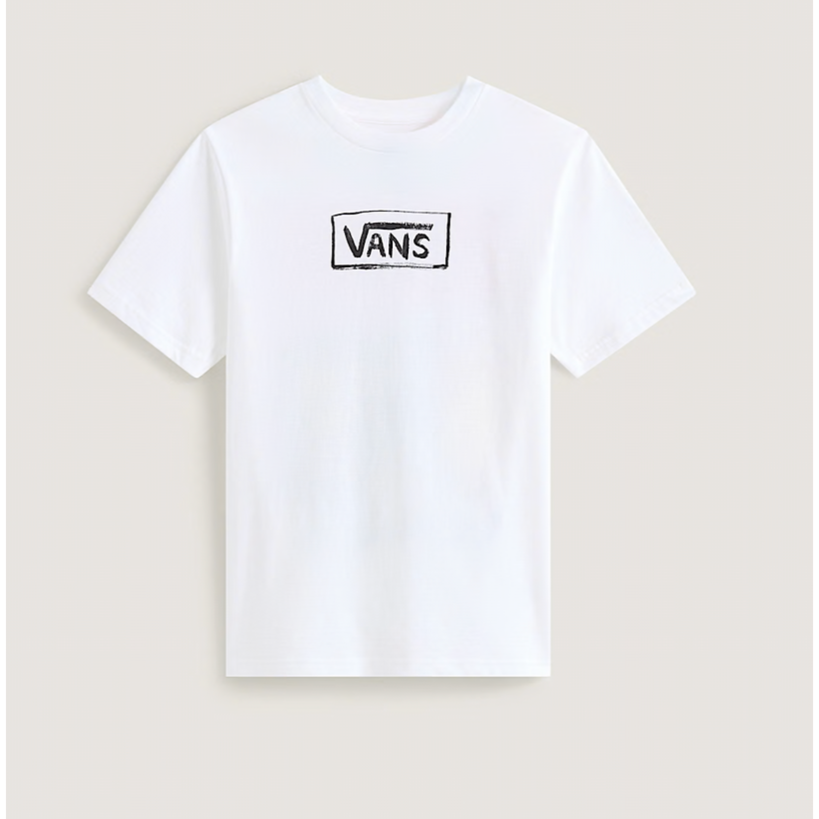 VANS VANS on canvas kids tee white