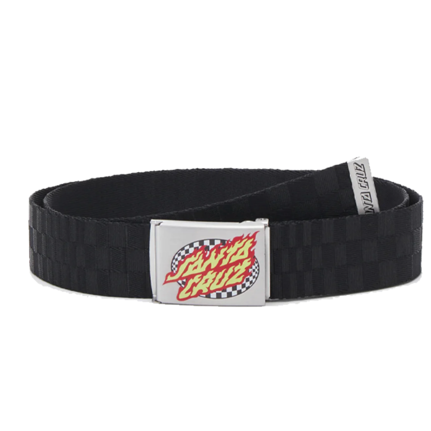 SANTA CRUZ Santa Cruz Oval Flame Belt Checkered Black