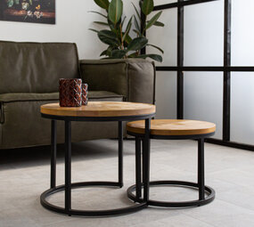 Industrial Coffee table Apala (set of 2) Industrial Coffee table Apala (set of 2)