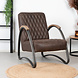 Industrial armchair Ivy Brown leather Industrial armchair Ivy Brown leather