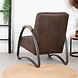 Industrial armchair Ivy Brown leather Industrial armchair Ivy Brown leather