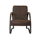 Industrial armchair Ivy Brown leather Industrial armchair Ivy Brown leather