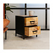 Bedside table Castor Mango Wood Bedside table Castor Mango Wood