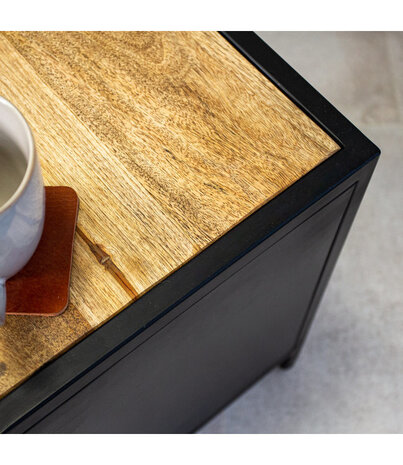 Bedside table Castor Mango Wood Bedside table Castor Mango Wood