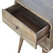 Bedside table Roundy Grey solid wood Bedside table Roundy Grey solid wood