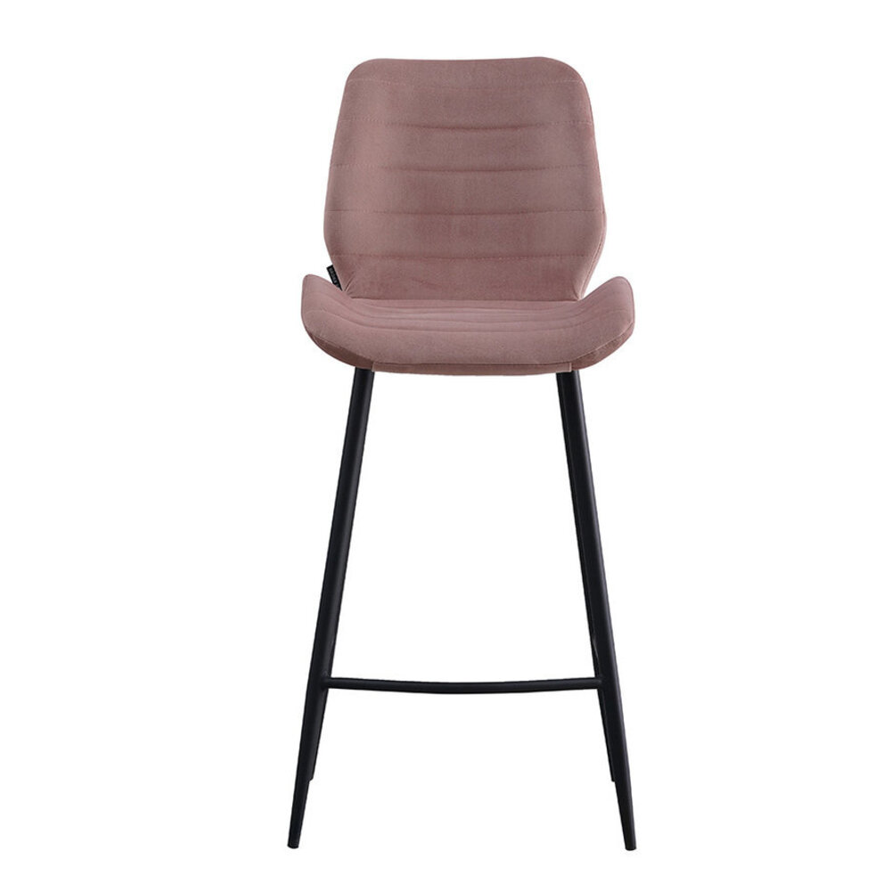 Velvet bar stool Toby Pink Velvet bar stool Toby Pink