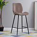 Velvet bar stool Toby Taupe Velvet bar stool Toby Taupe