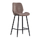 Velvet bar stool Toby Taupe Velvet bar stool Toby Taupe