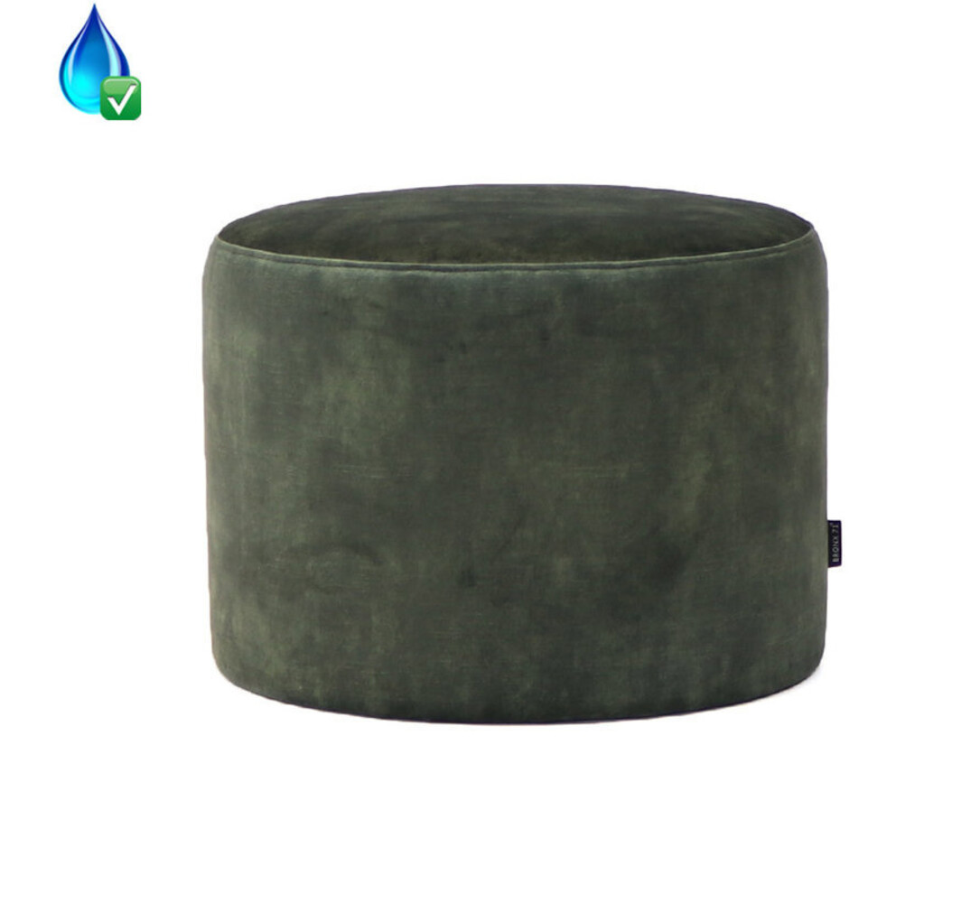 Velvet Poof Anna Dark Green Velvet Poof Anna Dark Green