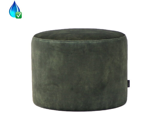 Velvet Poof Anna Dark Green Velvet Poof Anna Dark Green