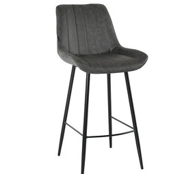 Industrial Bar Stool Brooke Anthracite Industrial Bar Stool Brooke Anthracite