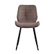 Bronx71 Velvet dining chair Toby Taupe